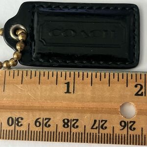 COACH Black Bag Tag/Fob